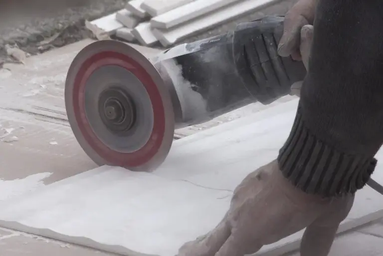 Cutting Tiles With An Angle Grinder