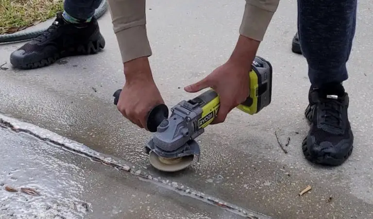 clean the surface before grinding concrete