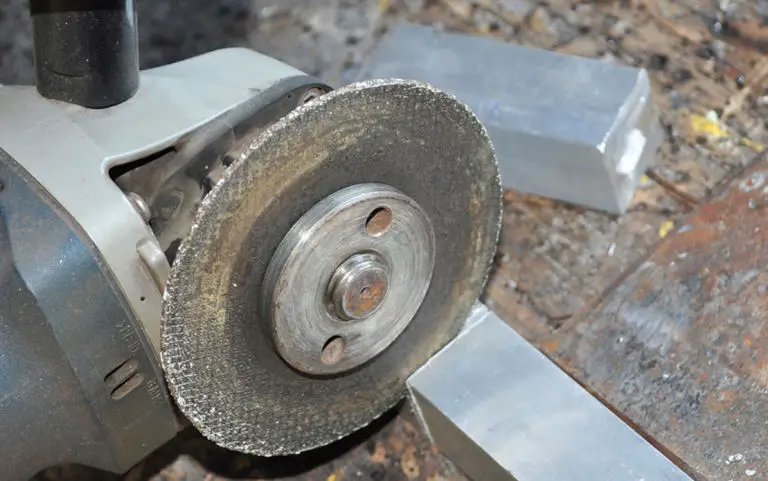cutting aluminium tube with angle grinder