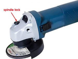 spindle lock on angle grinder