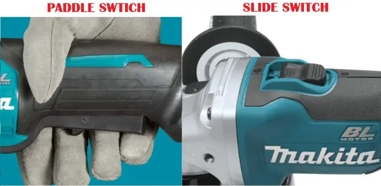 angle grinder paddle switch vs slide switch