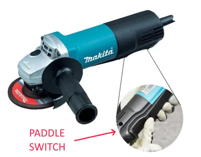 angle grinder paddle switch